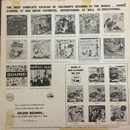 The Sandpipers (2) And The Golden Orchestra : Golden Nursery School (LP)