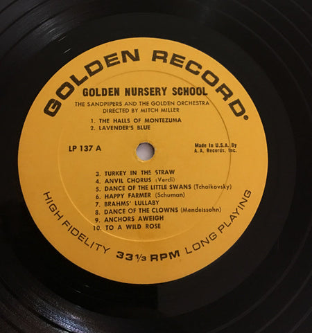The Sandpipers (2) And The Golden Orchestra : Golden Nursery School (LP)