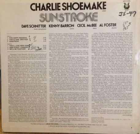 Charlie Shoemake : Sunstroke (LP, Album, Promo)