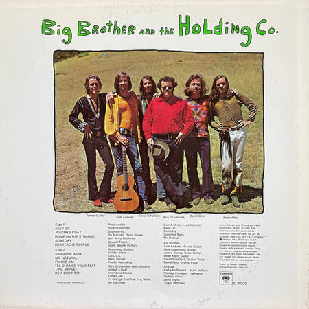 Big Brother And The Holding Co.* : Be A Brother (LP, Album, Ter)