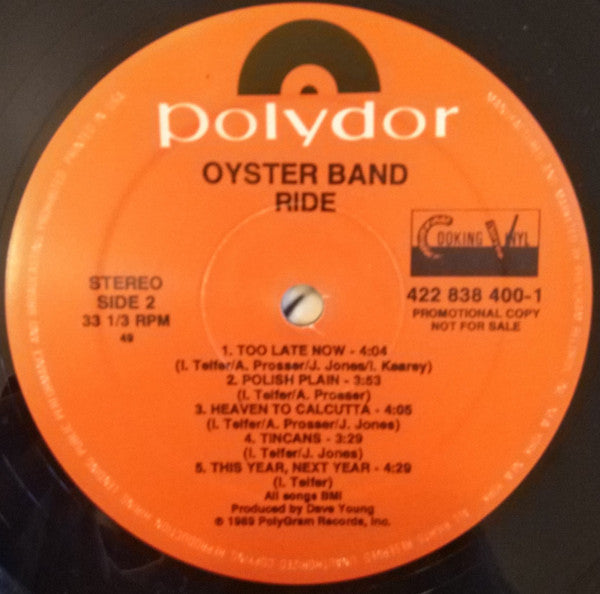 Oyster Band* : Ride (LP, Album, Promo)