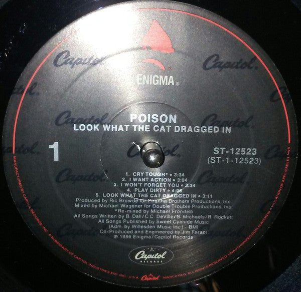 Poison (3) : Look What The Cat Dragged In (LP, Album, Spe)