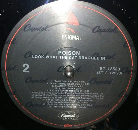 Poison (3) : Look What The Cat Dragged In (LP, Album, Spe)