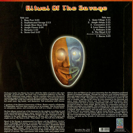 Les Baxter And His Orchestra* : Ritual Of The Savage (LP, Album, RE, 180)