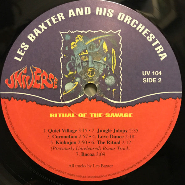 Les Baxter And His Orchestra* : Ritual Of The Savage (LP, Album, RE, 180)
