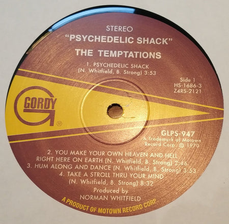 The Temptations : Psychedelic Shack (LP, Album, Ltd, RE, RP, 180)