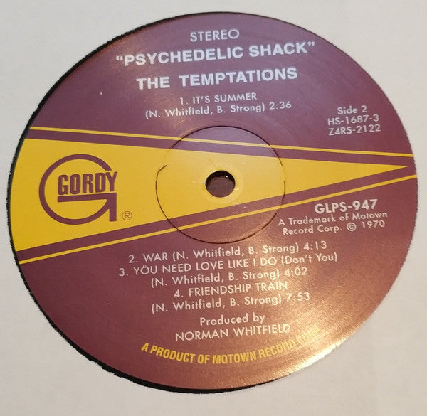 The Temptations : Psychedelic Shack (LP, Album, Ltd, RE, RP, 180)