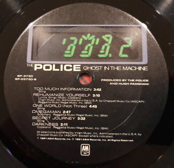 The Police : Ghost In The Machine (LP, Album, Ter)