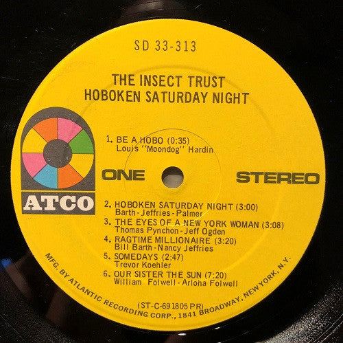 The Insect Trust : Hoboken Saturday Night (LP, Album, PR )
