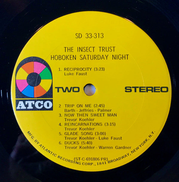 The Insect Trust : Hoboken Saturday Night (LP, Album, PR )