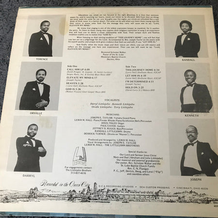 The Littlejohn Brothers : Elevate My Mind  (LP, Album)