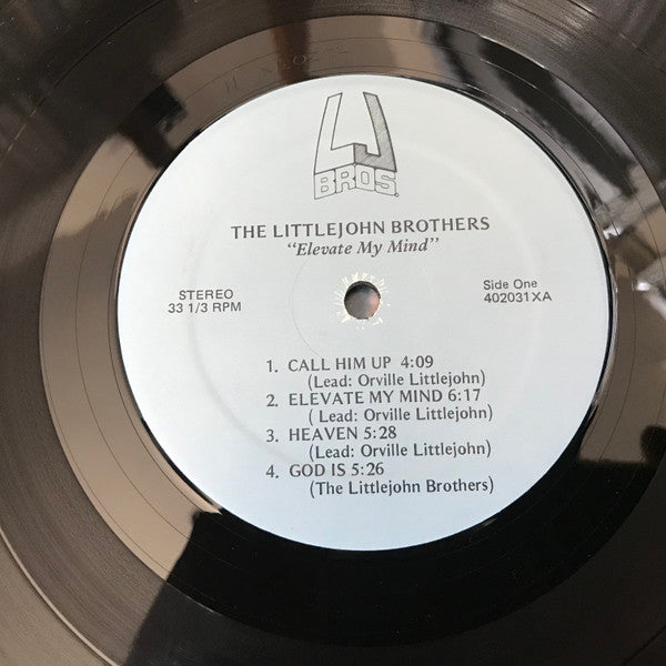 The Littlejohn Brothers : Elevate My Mind  (LP, Album)