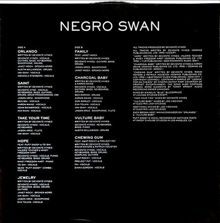 Blood Orange (2) : Negro Swan (2xLP, Album)