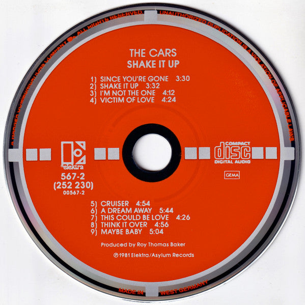 The Cars : Shake It Up (CD, Album, RE, Tar)
