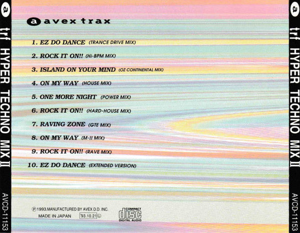 TRF : Hyper Techno Mix II (CD, Comp)