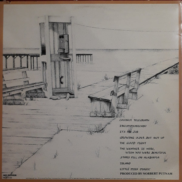 Jimmy Buffett : Coconut Telegraph (LP, Album, Pin)