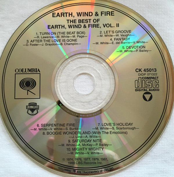 Earth, Wind & Fire : The Best Of Earth, Wind & Fire Vol. II (CD, Comp, RP)