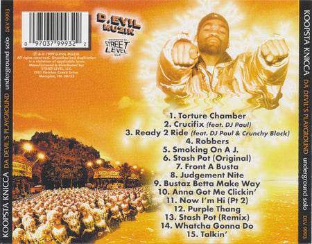 Three 6 Mafia Presents… Koopsta Knicca : Da Devil's Playground: Underground Solo (CD, Album, RE)