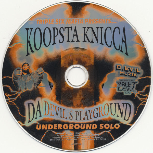 Three 6 Mafia Presents… Koopsta Knicca : Da Devil's Playground: Underground Solo (CD, Album, RE)