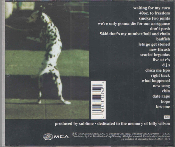 Sublime (2) : 40oz. To Freedom (CD, Album, RE, RM, EDC)