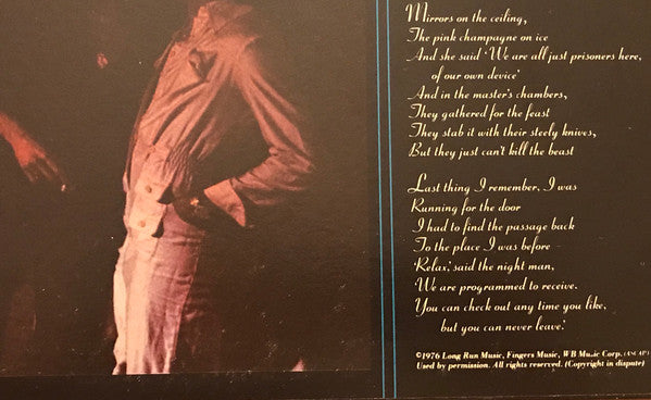 Eagles : Hotel California (LP, Album, SP )