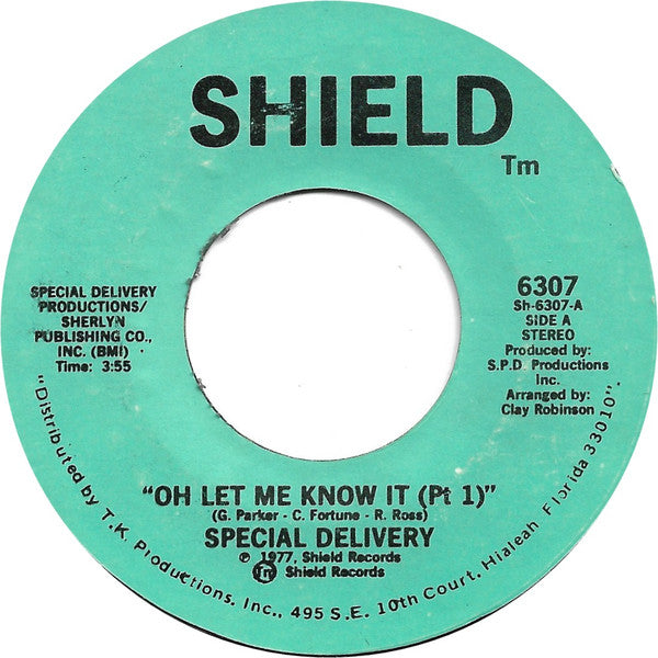 Special Delivery : Oh Let Me Know It (7", Single)