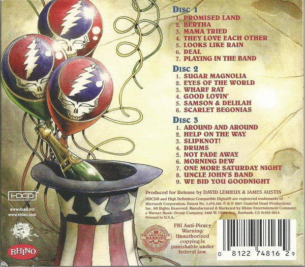 Grateful Dead* : Live At The Cow Palace, New Year's Eve, 1976 (3xHDCD, Album, dig)