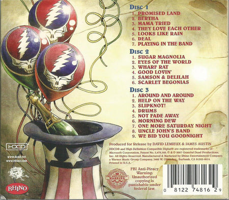 Grateful Dead* : Live At The Cow Palace, New Year's Eve, 1976 (3xHDCD, Album, dig)