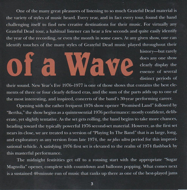 Grateful Dead* : Live At The Cow Palace, New Year's Eve, 1976 (3xHDCD, Album, dig)