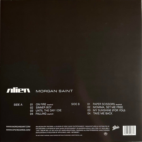 Morgan Saint : Alien (LP, Album)