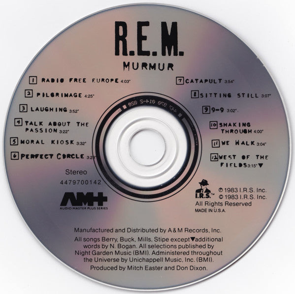 R.E.M. : Murmur (CD, Album, RE)