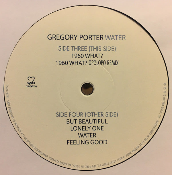 Gregory Porter : Water (2xLP, Album)