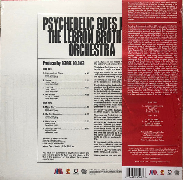The Lebron Brothers Orchestra* : Psychedelic Goes Latin (LP, Album, RSD, Ltd, RE)