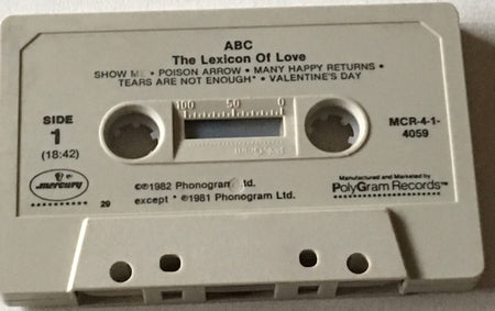 ABC : The Lexicon Of Love (Cass, Album, 29)