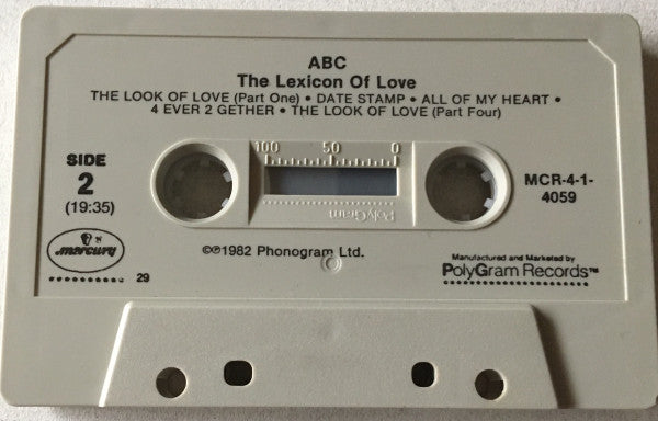 ABC : The Lexicon Of Love (Cass, Album, 29)