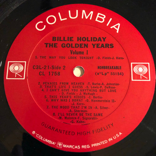 Billie Holiday : The Golden Years (3xLP, Comp, Mono, RE + Box)