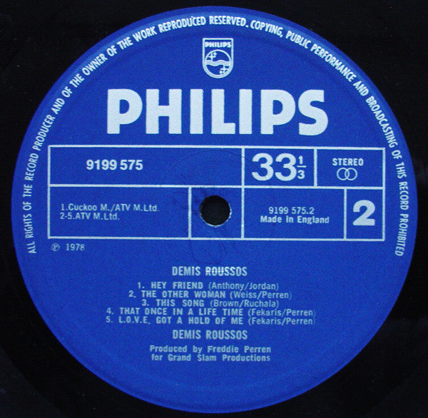 Demis Roussos : Demis Roussos (LP, Album)
