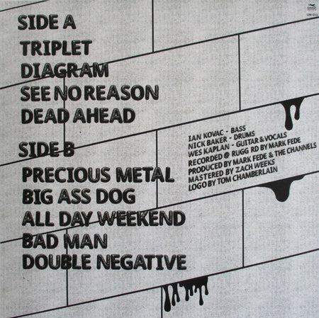 The Channels (7) : Double Negative (12", Album)