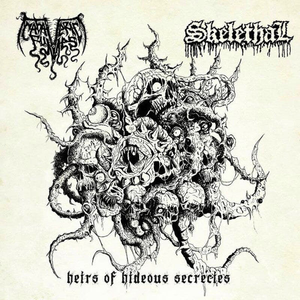 Cadaveric Fumes / Skelethal : Heirs Of Hideous Secrecies (7", Ltd, Bon)
