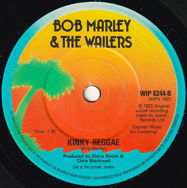 Bob Marley & The Wailers : No Woman, No Cry (7", Single, Sol)