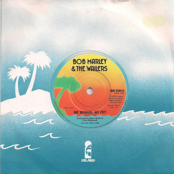 Bob Marley & The Wailers : No Woman, No Cry (7", Single, Sol)