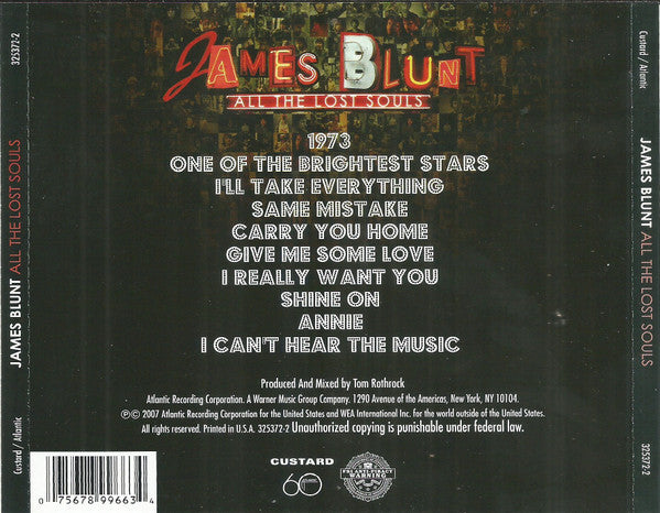 James Blunt : All The Lost Souls (CD, Album, Bes)