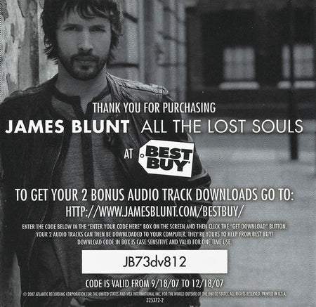 James Blunt : All The Lost Souls (CD, Album, Bes)