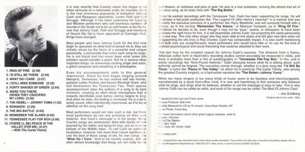 Johnny Cash : Ring Of Fire (The Best Of Johnny Cash) (CD, Comp, RE)