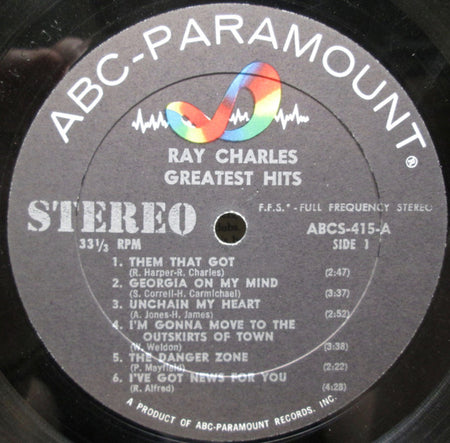 Ray Charles : Greatest Hits (LP, Comp)