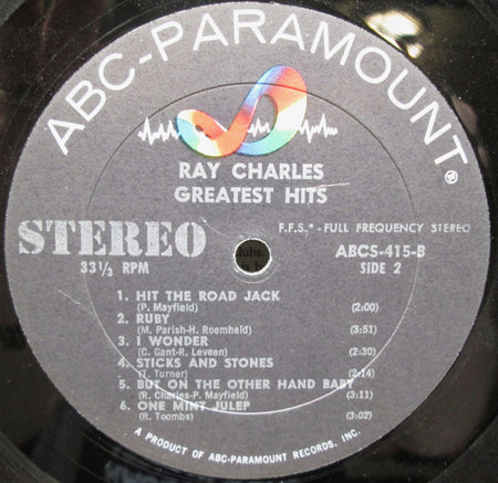 Ray Charles : Greatest Hits (LP, Comp)
