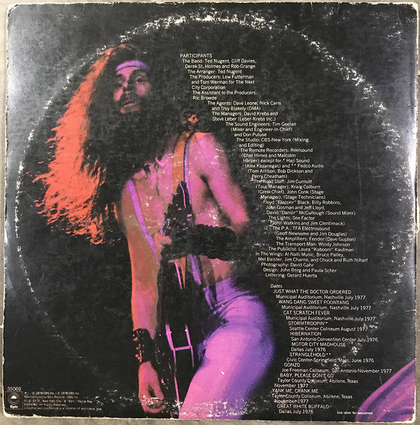 Ted Nugent : Double Live Gonzo! (2xLP, Album, Ter)
