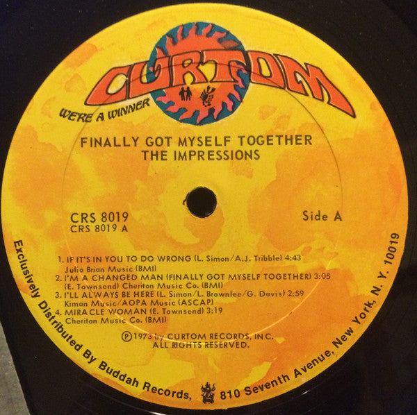 The Impressions : Finally Got Myself Together (LP, Album, Gat)