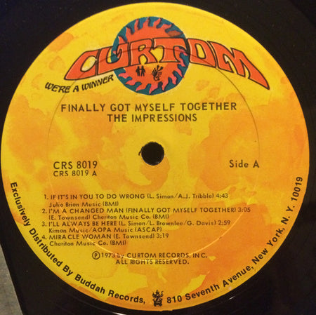 The Impressions : Finally Got Myself Together (LP, Album, Gat)
