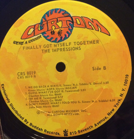 The Impressions : Finally Got Myself Together (LP, Album, Gat)